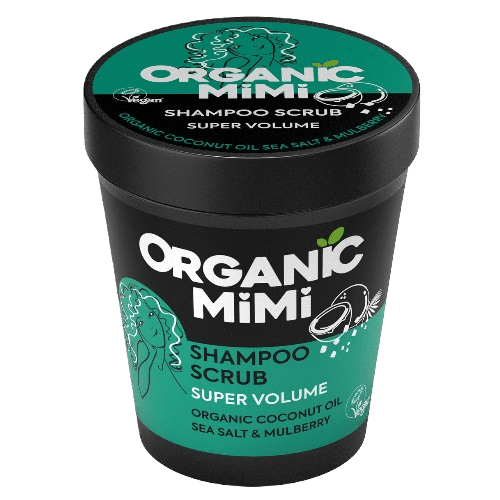 ORGANIC MIMI Sea Salt & Mulberry Objemový šamponový scrub 280 g