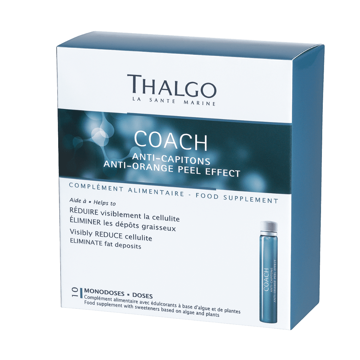THALGO Coach doplněk stravy na odbourání celulitidy a tuků 10 x 25 ml