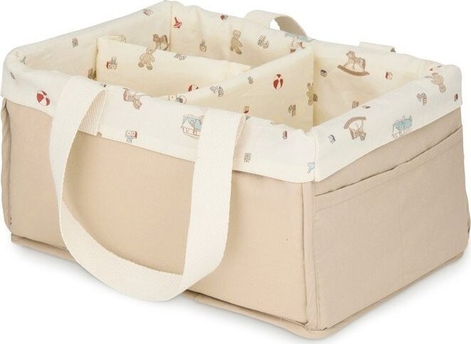 Látkový dětský koš na hračky v přírodní barvě 34x23x17 cm Vintage Toys – Cam Cam Copenhagen
