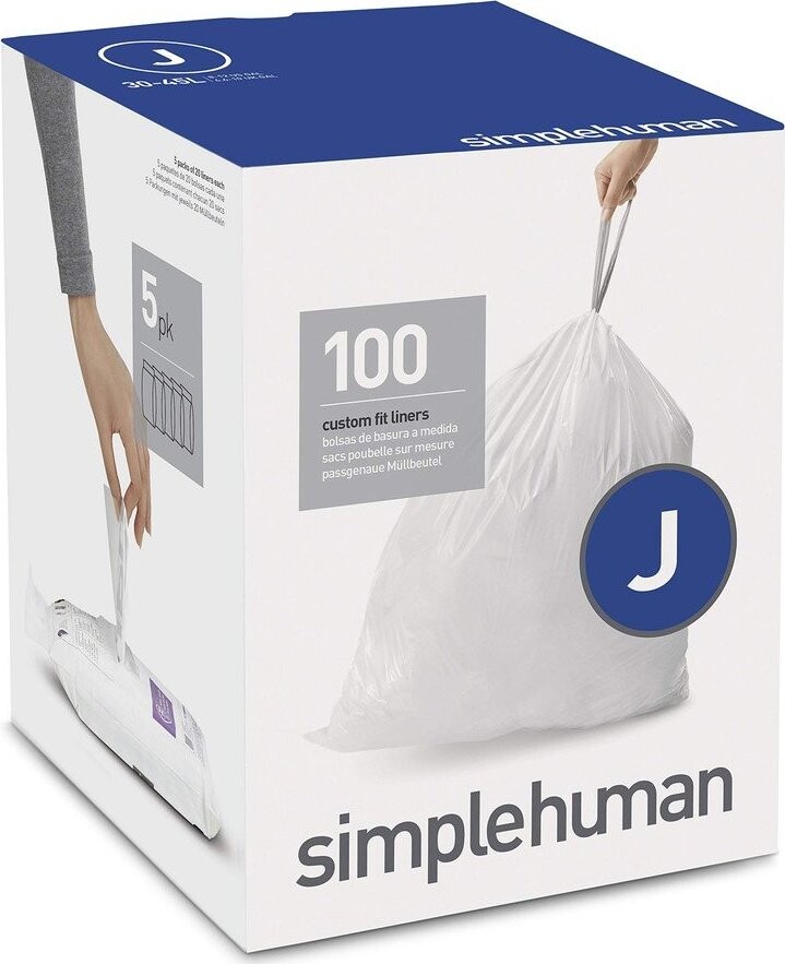 Stahovací pytle na odpadky v sadě 100 ks 45 l J – simplehuman