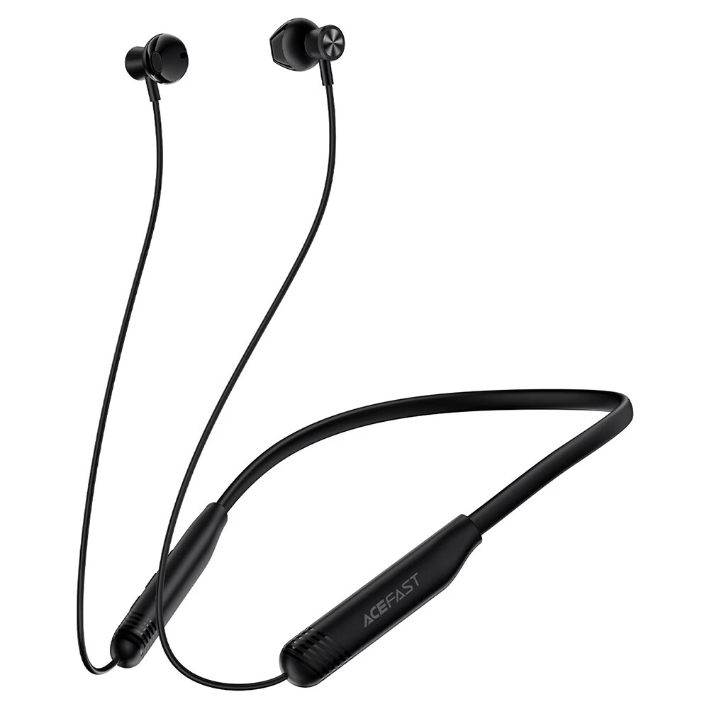 Bluetooth sluchátka Acefast N9 za krk černá