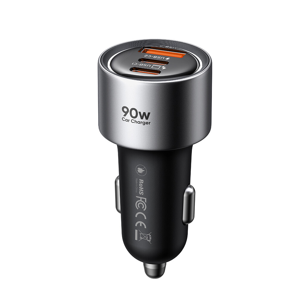 Nabíječka do auta Mcdodo Gana CC-3110 90 W 2× USB-C a USB-A černá