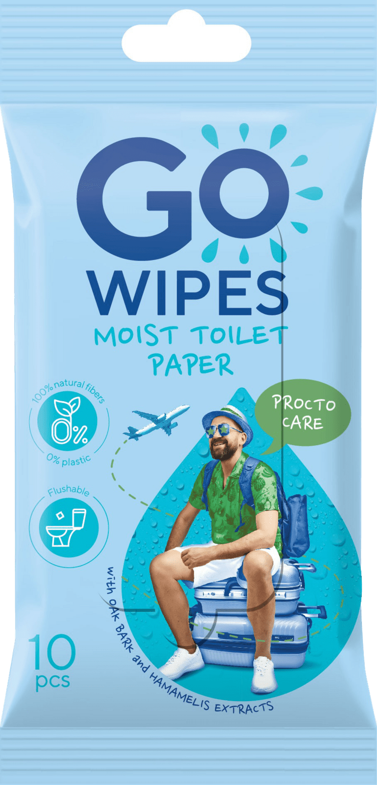 GOWIPES Vlhčený toaletní papír Procto Care 10 ks