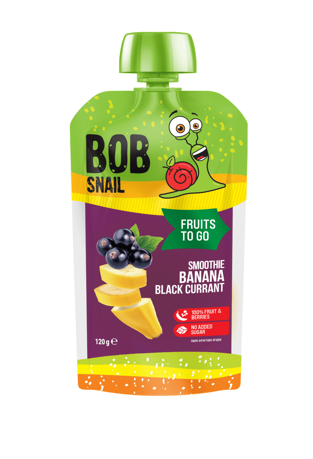 ŠNEK BOB Smoothie banán-černý rybíz 120 g