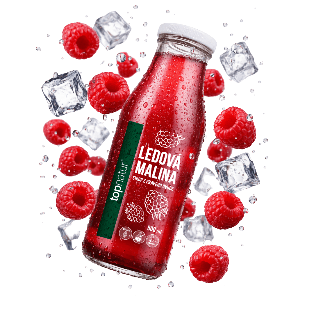 TOPNATUR Ledová malina - sirup z pravého ovoce 500 ml