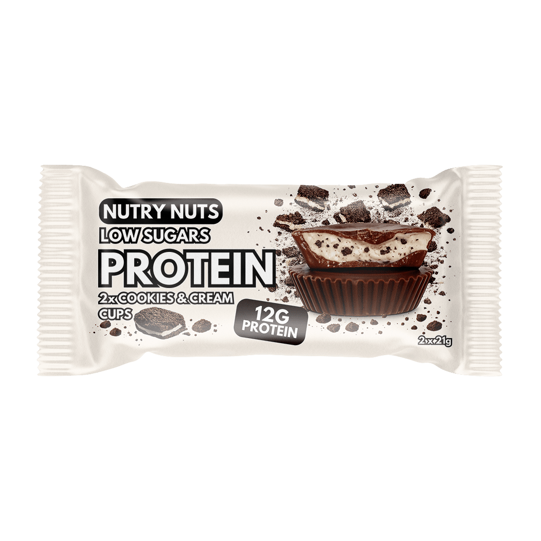 NUTRY NUTS Proteinové košíčky Cookies & cream 2 x 21 g