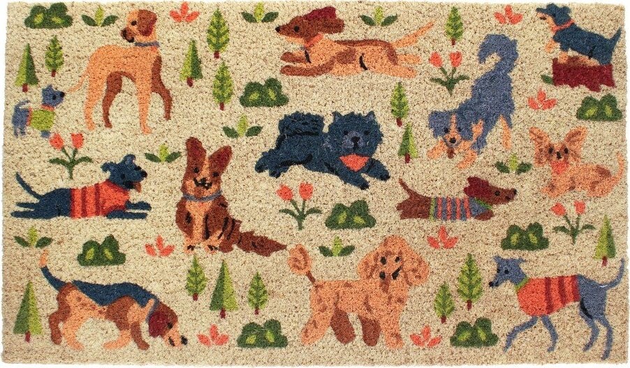 Rohožka z kokosového vlákna 73x43 cm Dog Park – Rex London