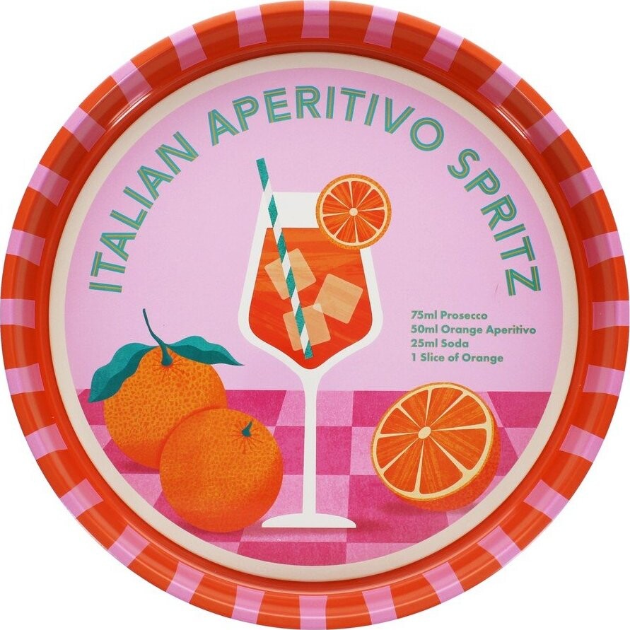Kovový tác ø 33 cm Aperitivo Spritz – Rex London