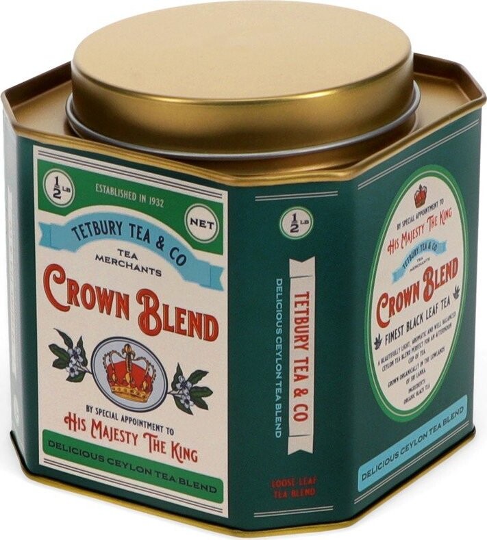 Kovová dóza na sypaný čaj Crown Blend – Rex London