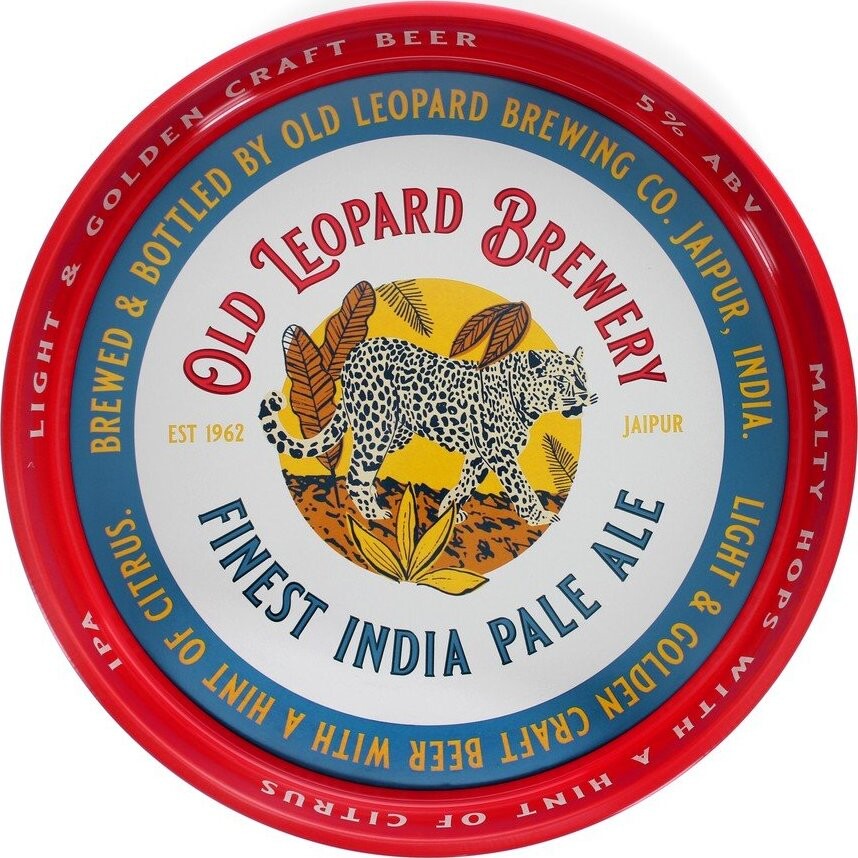 Kovový tác ø 33 cm Old Leopard Brewery – Rex London