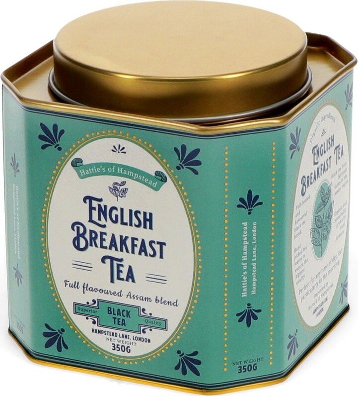 Kovová dóza na sypaný čaj English Breakfast – Rex London
