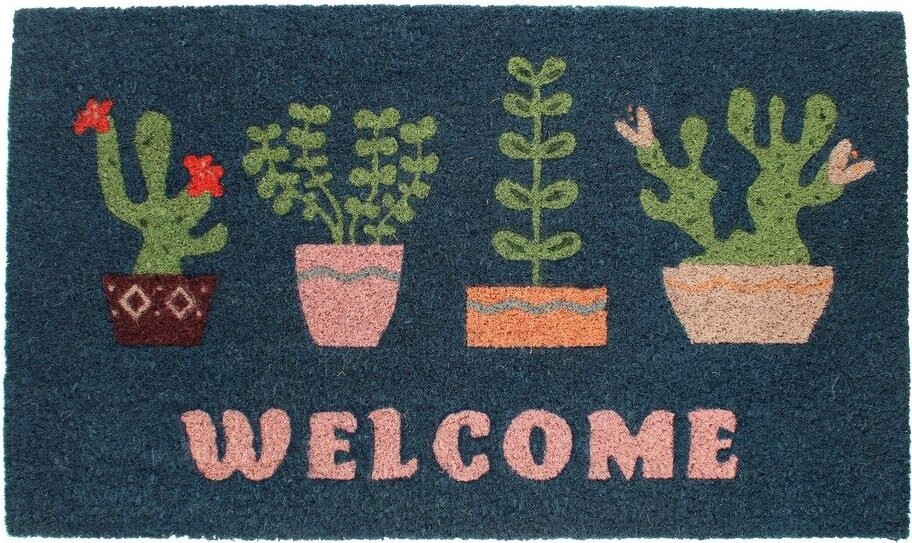 Rohožka z kokosového vlákna 73x43 cm Welcome Plants – Rex London