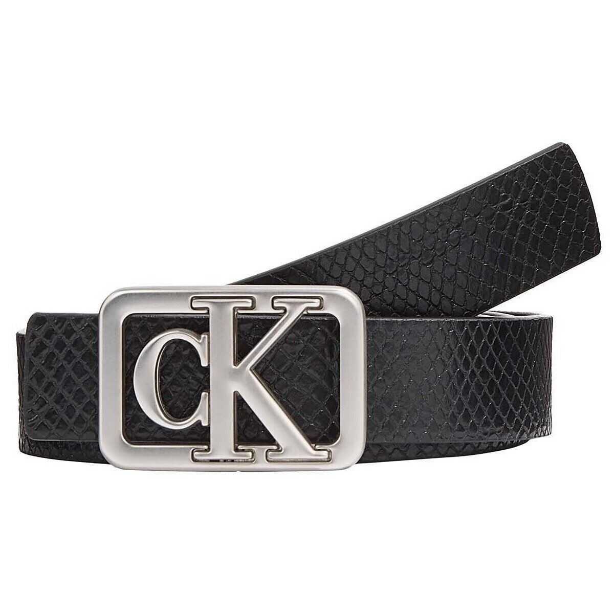 Calvin Klein Jeans  Mono Plaque Rev Lthr Belt 25Mm  Černá