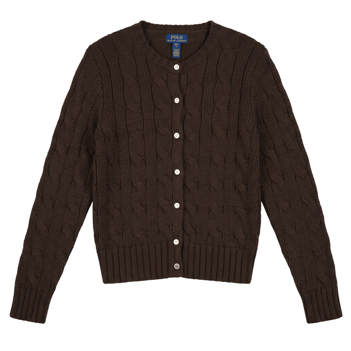 Polo Ralph Lauren  SWEATER-CARDIGAN  Hnědá