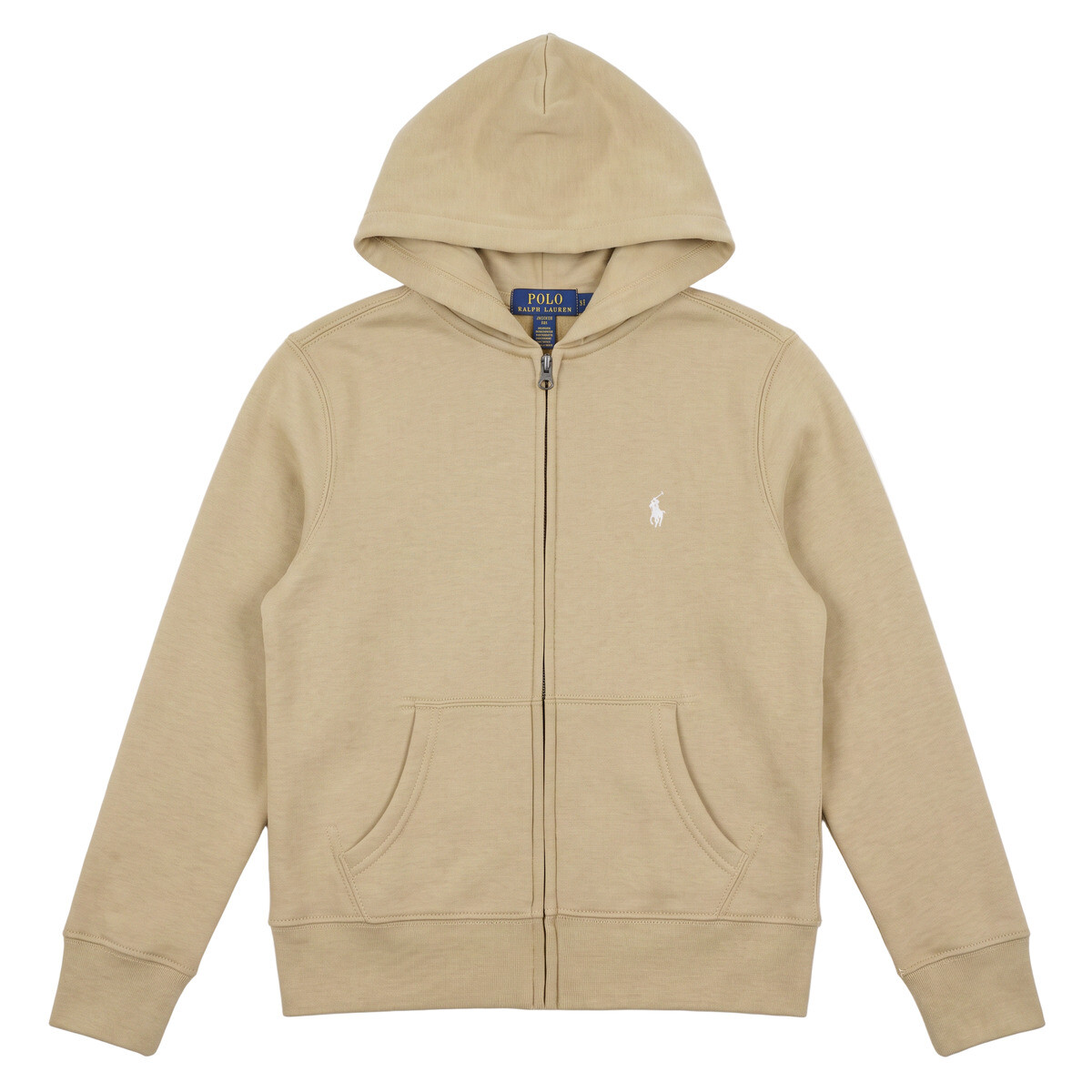 Polo Ralph Lauren  LS FZ HOOD-TOPS-KNIT  Béžová