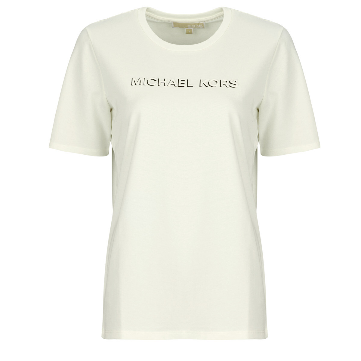 MICHAEL Michael Kors  MK SHDW EMBSSED LOGO TEE  Béžová