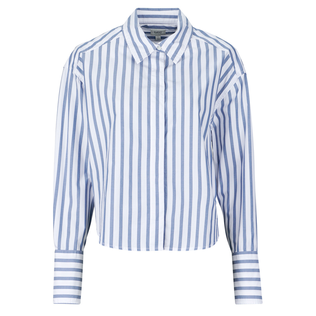 Lee  CUFFED SHIRT  Modrá