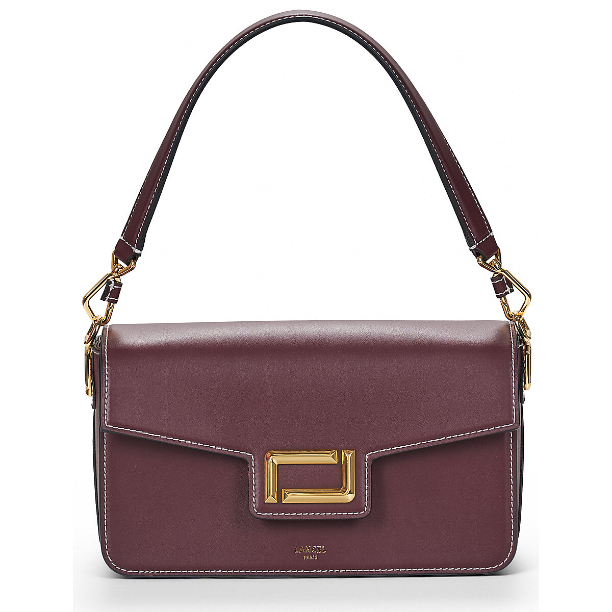 Lancel  ANGELE DE LANCEL M FLAP BAG  Fialová