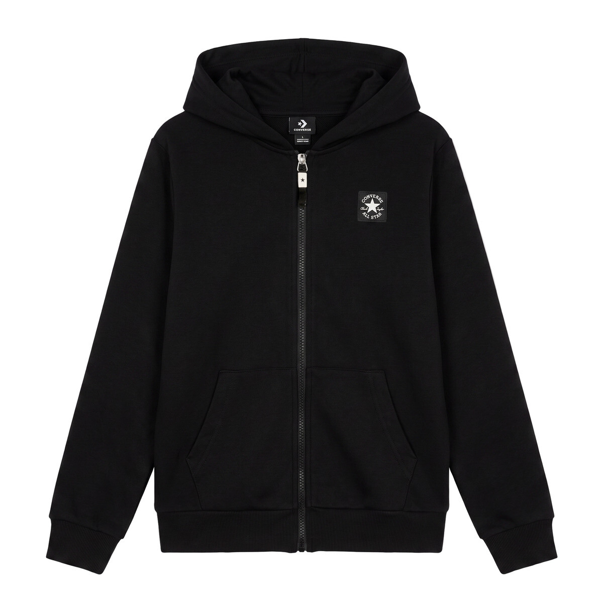Converse  VARCITY ZIP FRONT HOODIE  Černá