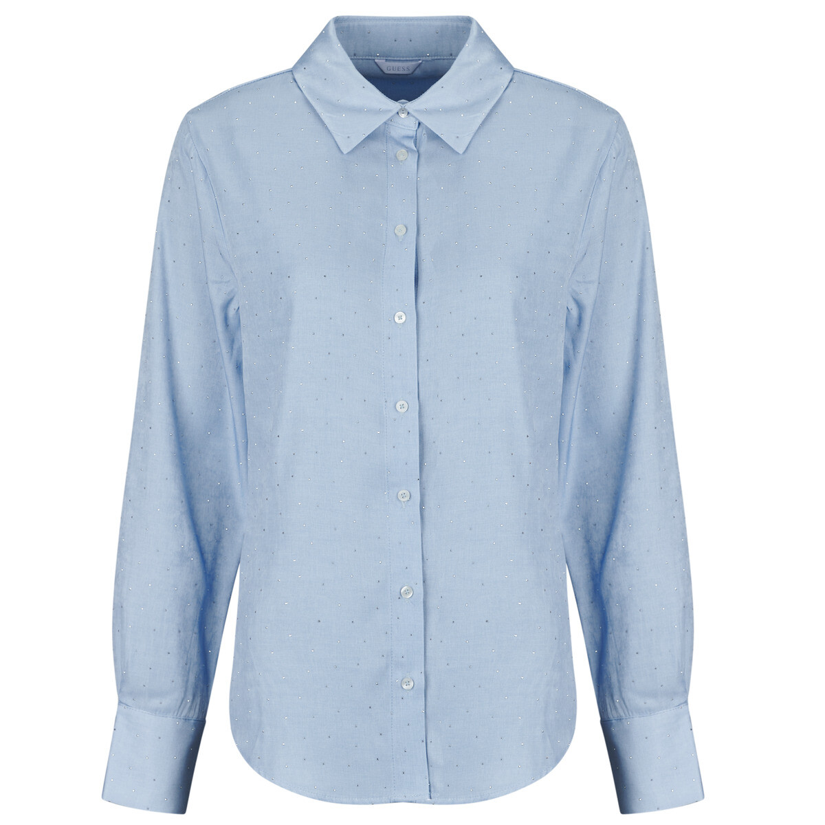 Guess  LS LUCIA RELAXED HOTFIX SHIRT  Modrá
