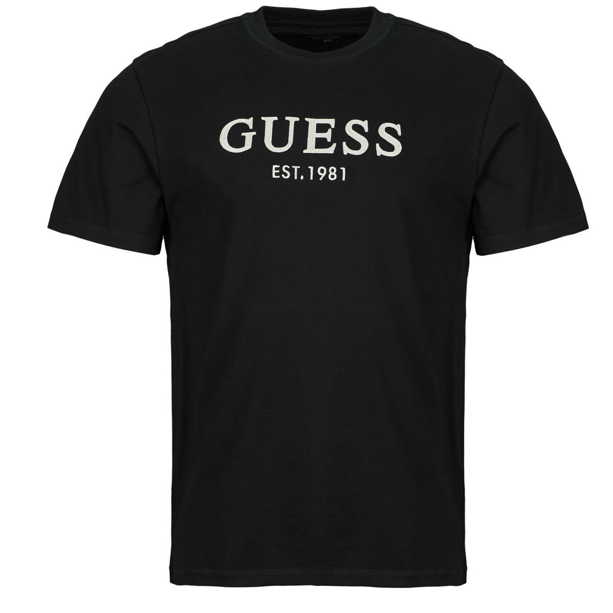 Guess  CN SS GUESS LOGO EMBROIDERY  Černá