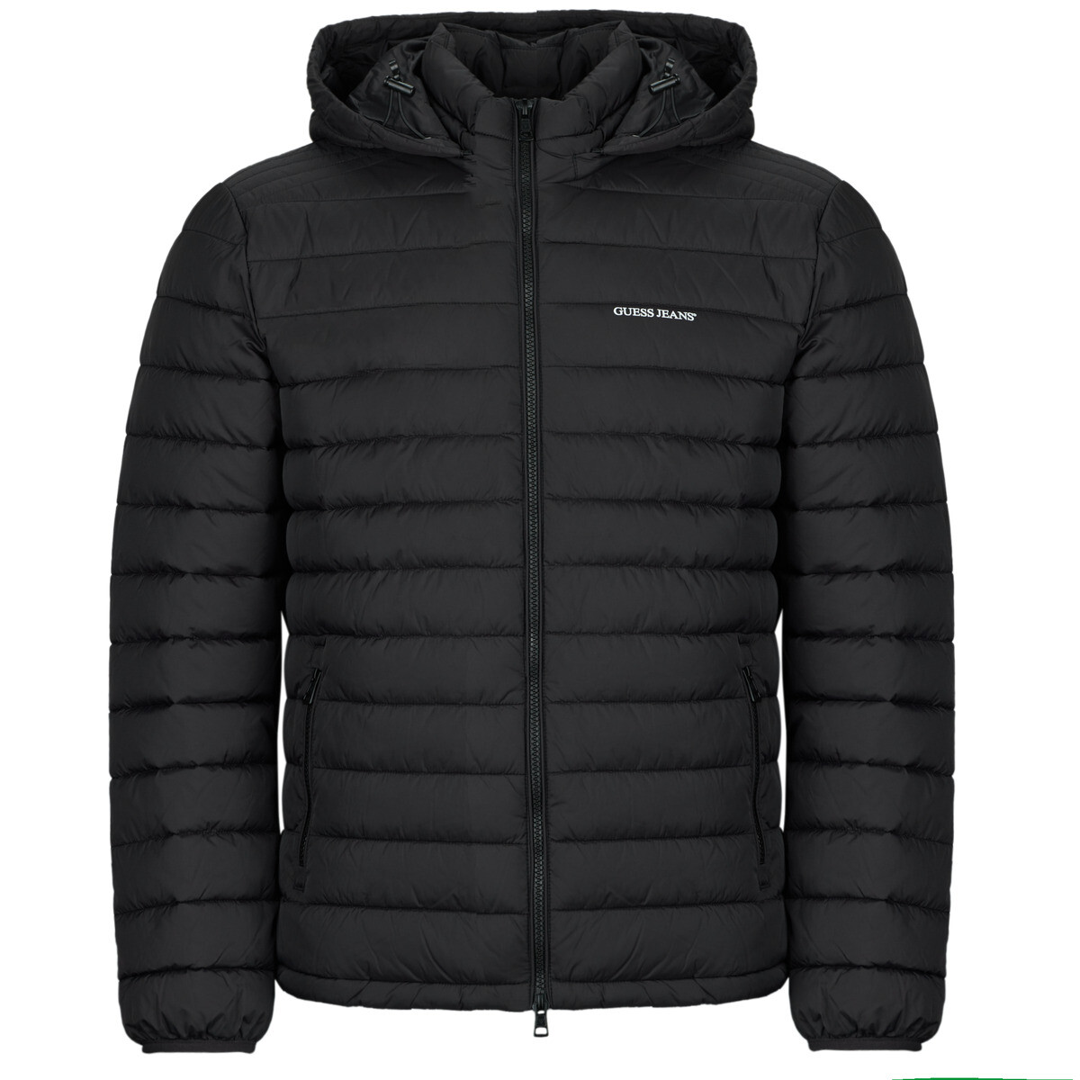 Guess  PANELED PUFFER JACKET  Černá