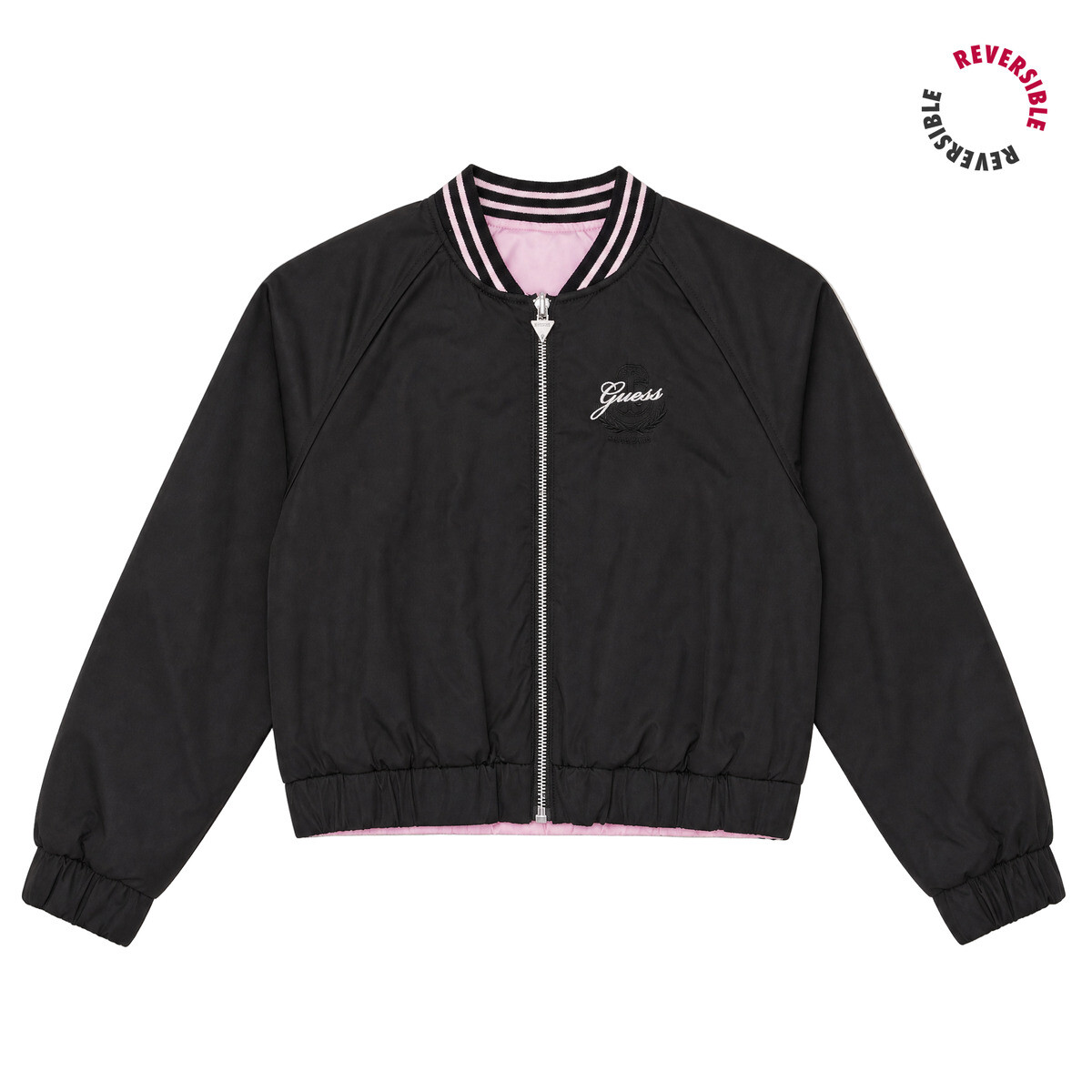 Guess  REVERSIBLE NYLON SCUBA LS BOMB  Černá