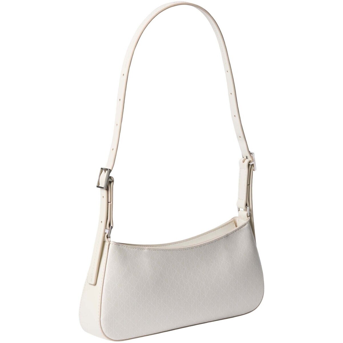 Calvin Klein Jeans  Emblem Aop Small Shoulder Bag  Bílá