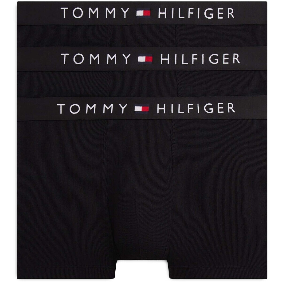 Tommy Hilfiger  3P Rib Trunk  Černá