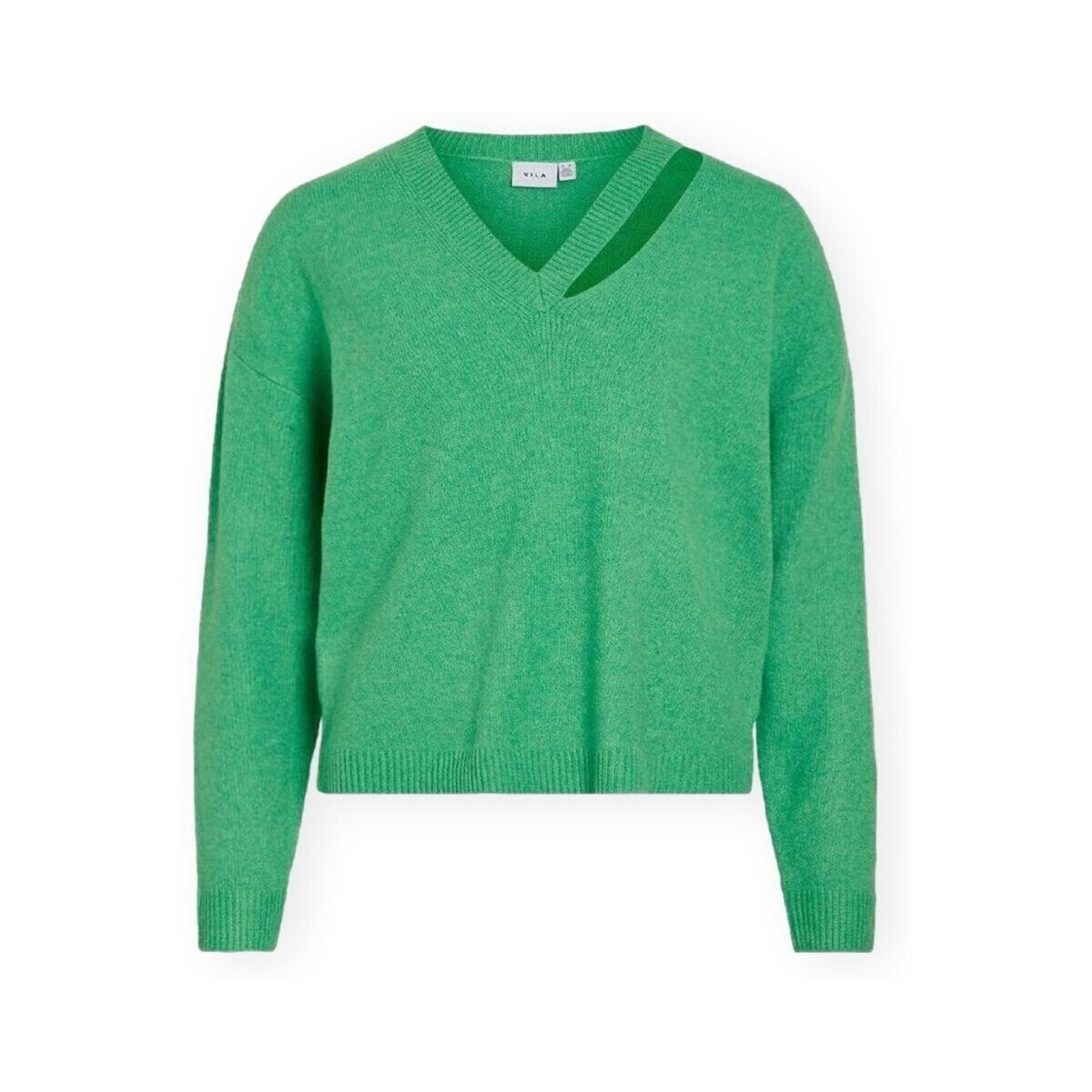 Vila  Lovira Knit - Kelly Green  Zelená