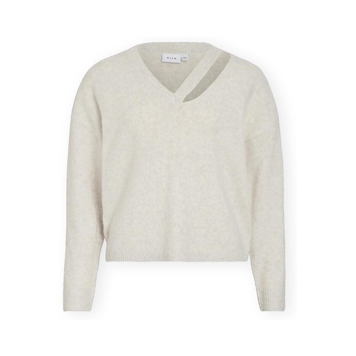 Vila  Lovira Knit - Super Light Natural Melange  Béžová