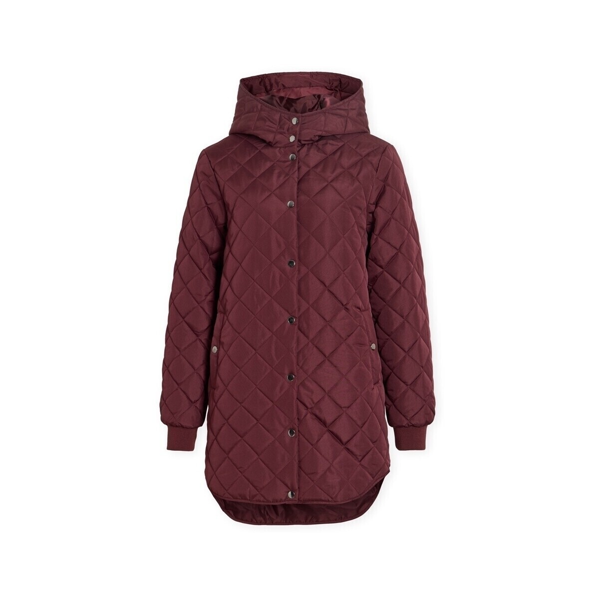 Vila  Tate Hooded Jacket - Port Royale  Bordó