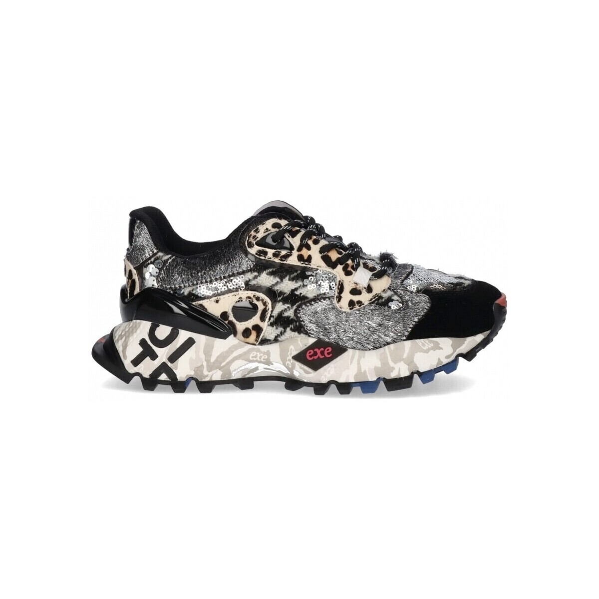 Exé Shoes  EXÉ Sneakers 134-10P - Black/Pewter  ruznobarevne