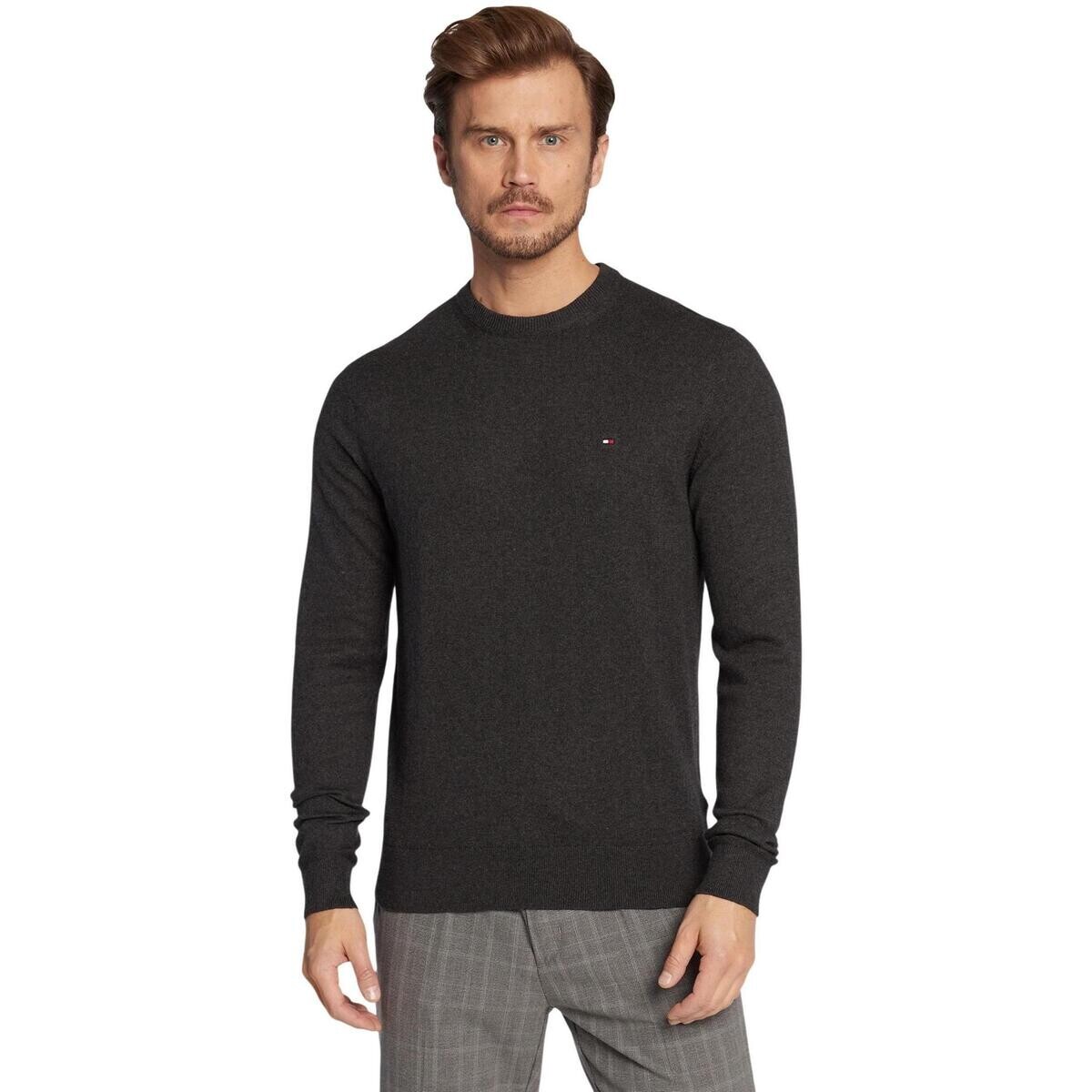 Tommy Hilfiger  PIMA ORG CTN CASHMERE MW0MW28046  Šedá