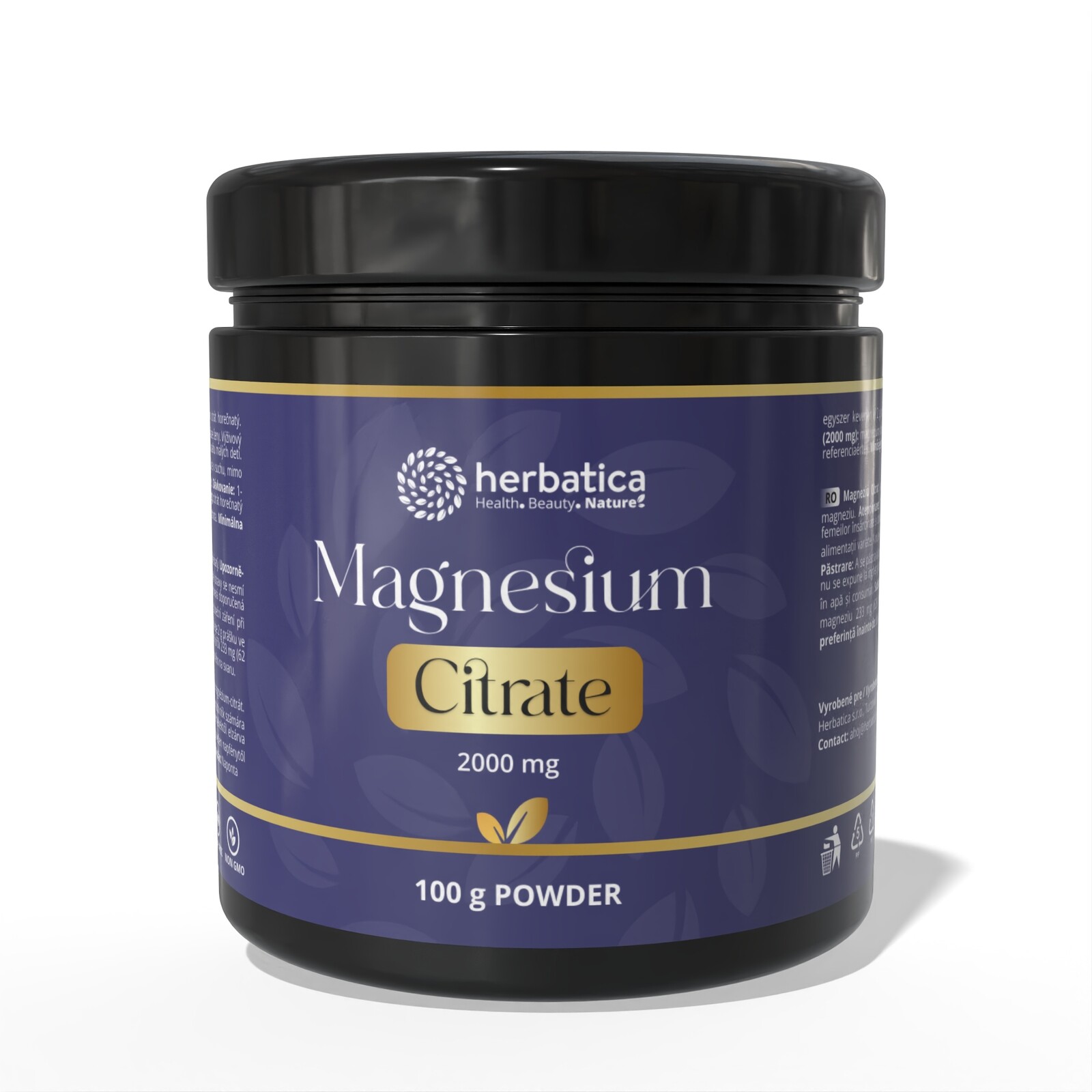 Magnesium Citrát - 100 g prášek - Herbatica