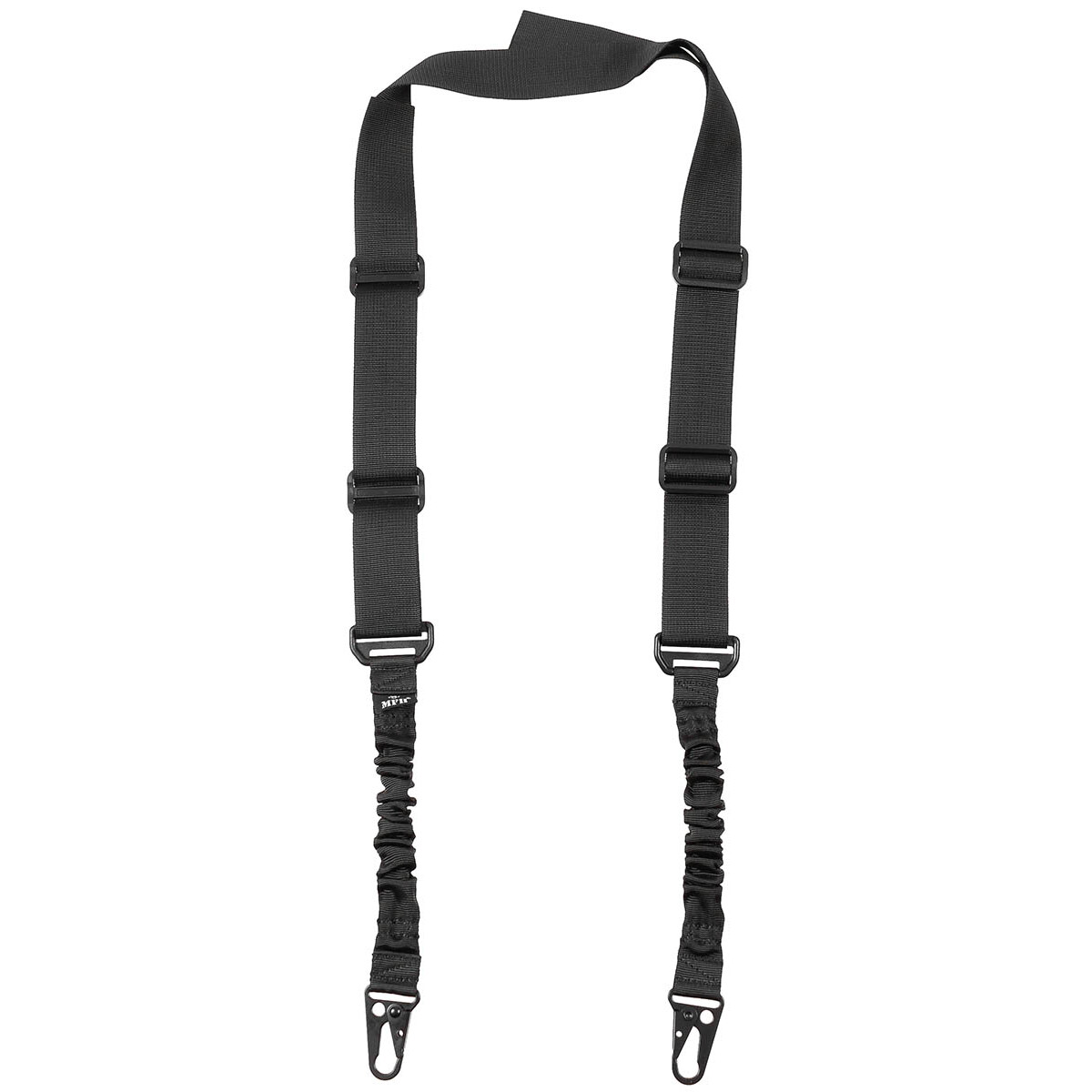 Dvoubodový popruh MFH Bungee - černý
