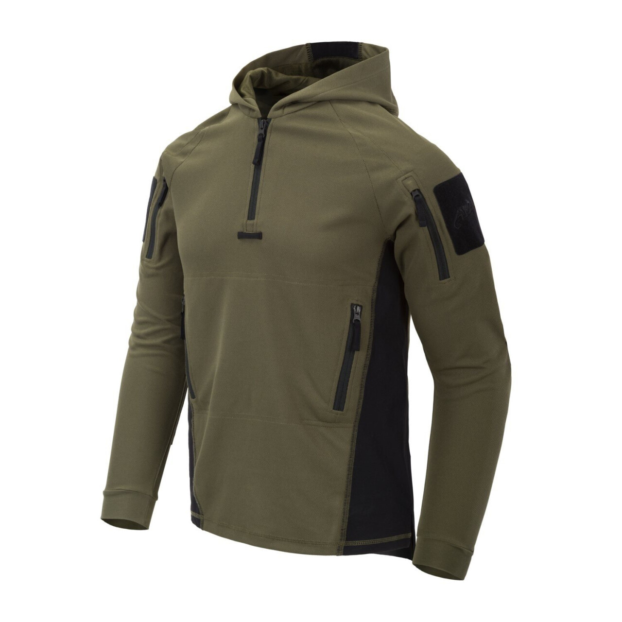 Mikina s kapucí Helikon Range TopCool - olivová-černá, M