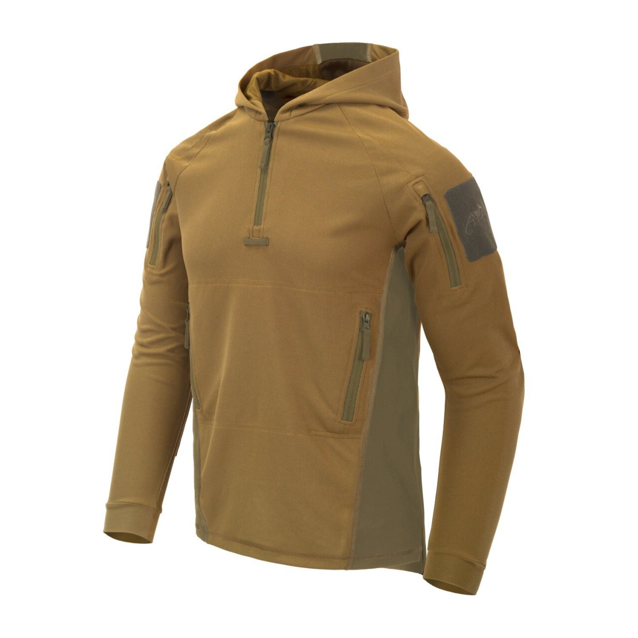 Mikina s kapucí Helikon Range TopCool - coyote-olivová, M