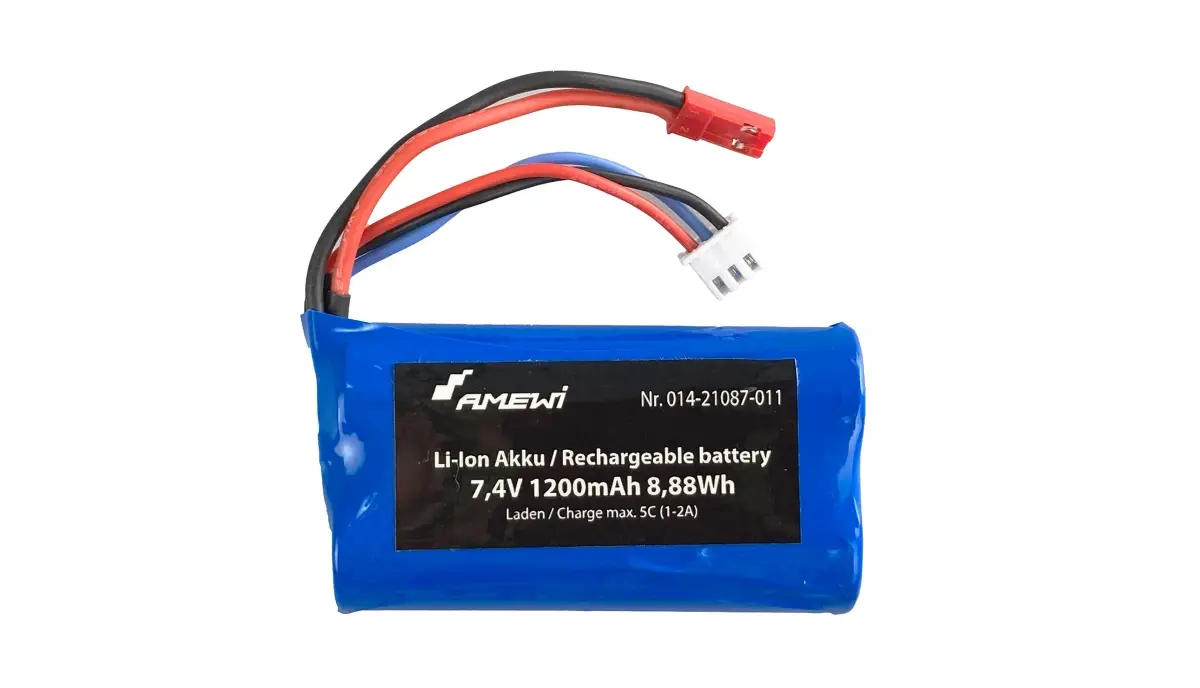 AMEWI Trade e.K. Amewi Aku Li-Ion 7,4V 1200mAh BEC pro 21087, 21090