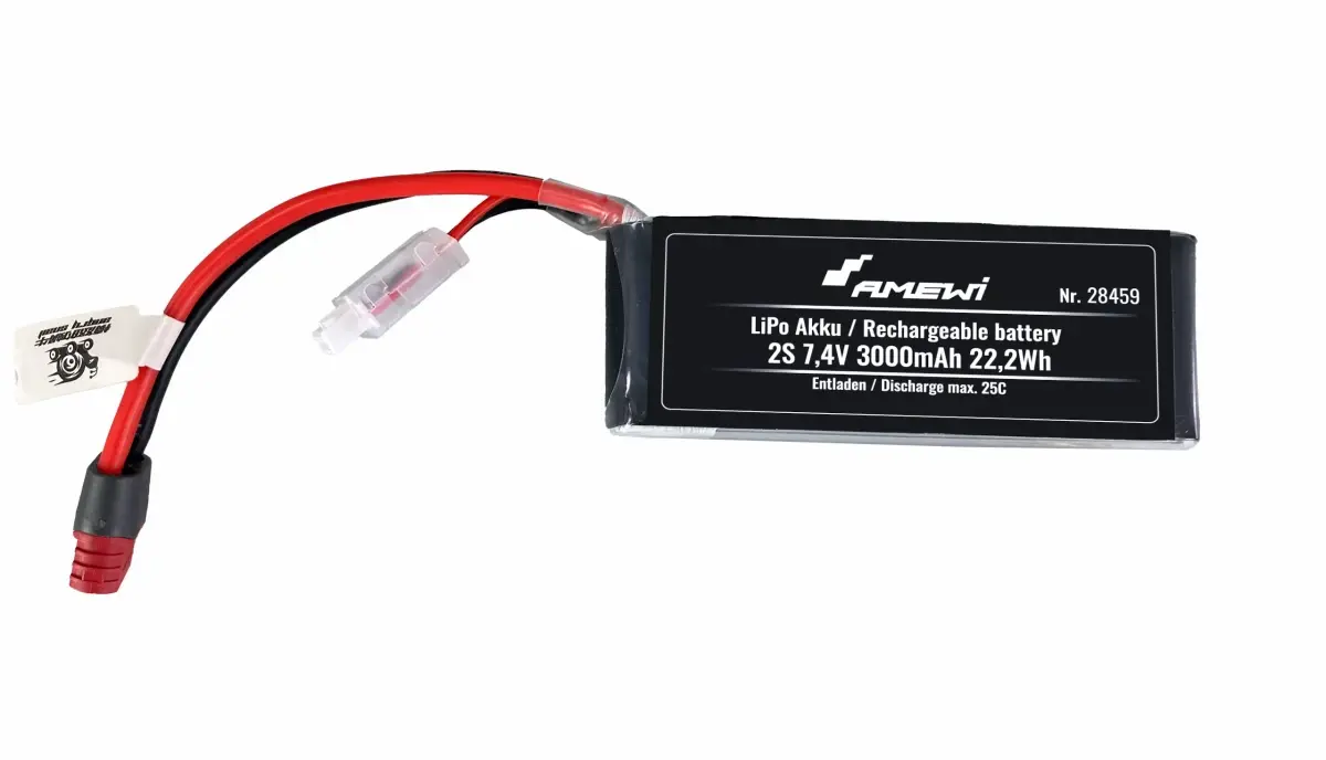 AMEWI Trade e.K. Amewi Aku LiPo 2S 7,4V/3000mAh 25C T