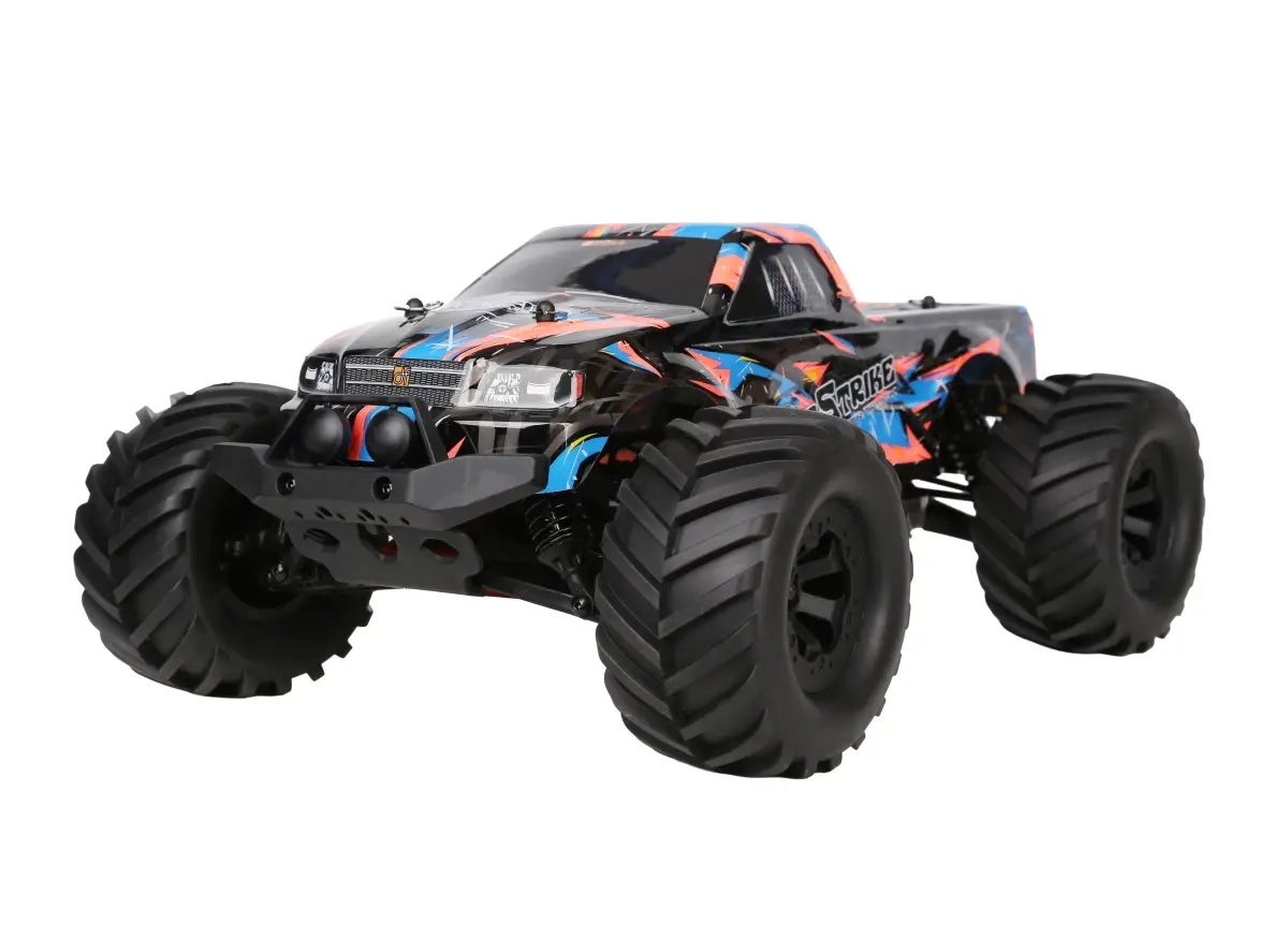 DF models BigStrike monster truck 1:10 RTR ALU podvozek, omezení výkonu pro děti
