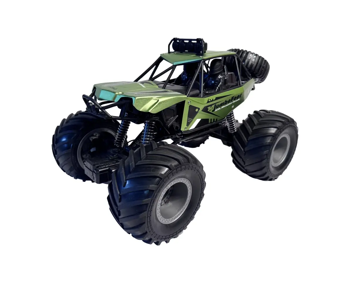 DF models DF JUMBO FOOT V2 Off Road 1:10 RTR, zelená, LED světla, zvuky