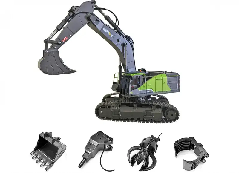 IQ models ACV PROFI bagr 1:14 s kovovou lžící + 3 přídavná zařízení