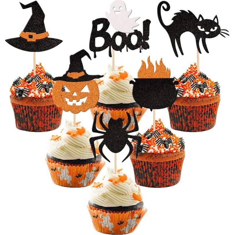 Zápichy na muffiny Halloween 36ks - Cakesicq