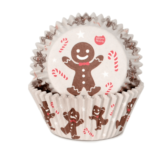 Košíčky perníček na cupcake 48ks 50x33mm - House of Marie