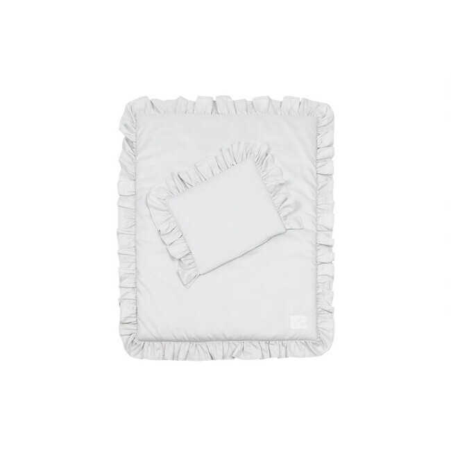 Ložní povlečení Simply Glamour s výplní - Světle šedé (65 x 50 cm)