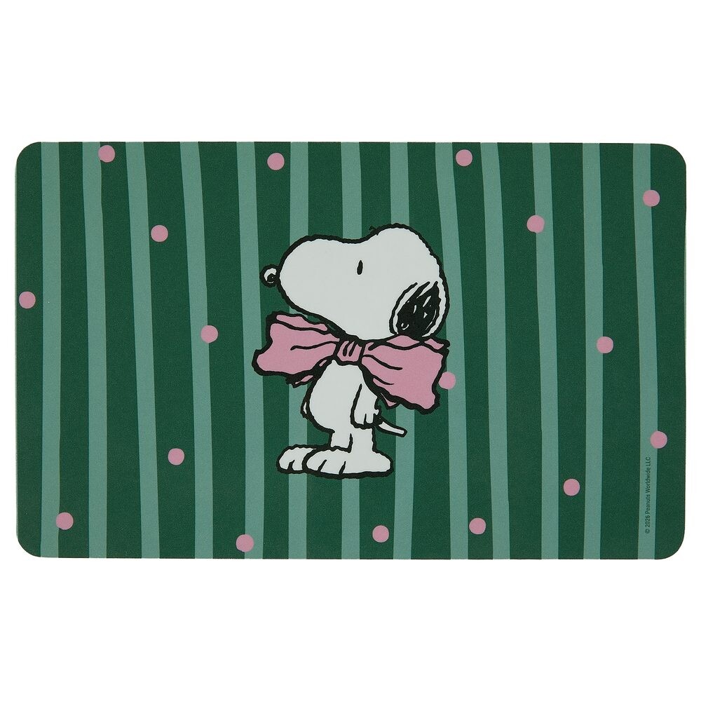 PEANUTS Snídaňové prkénko Snoopy s motýlkem - zelená