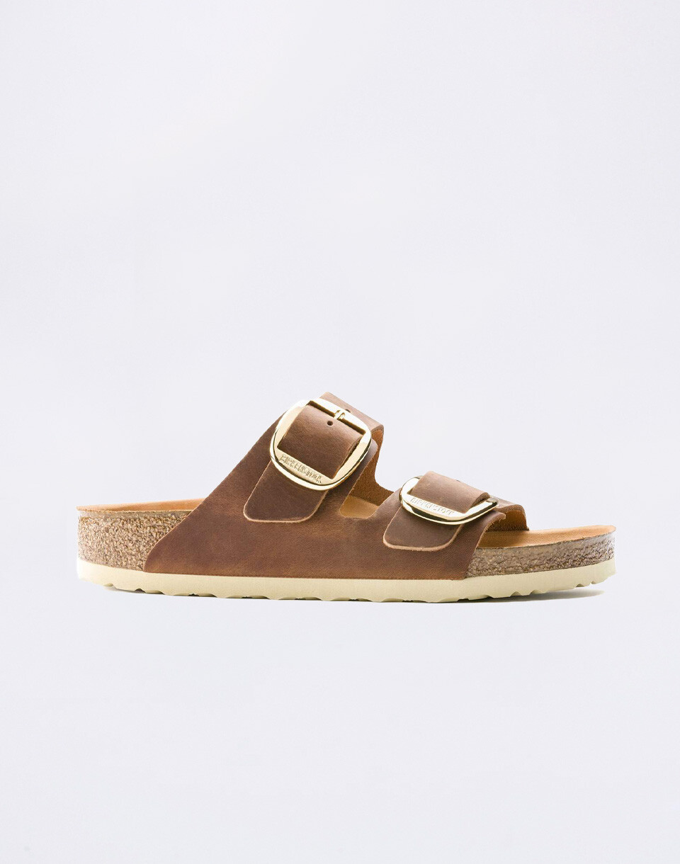 Birkenstock Arizona Big Buckle Oiled Leather Cognac 37