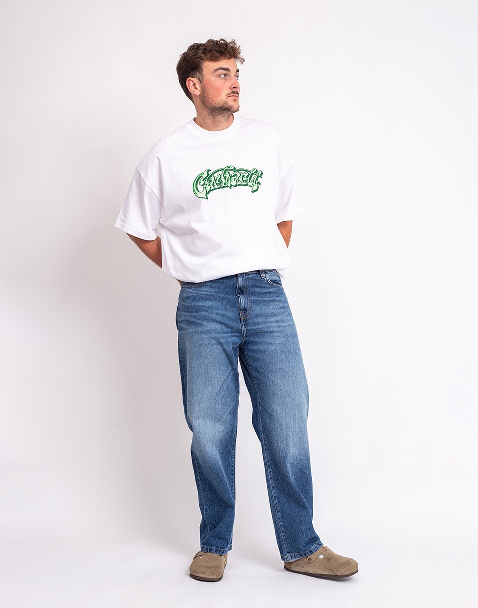 Carhartt WIP Landon Pant Blue marble used wash 31