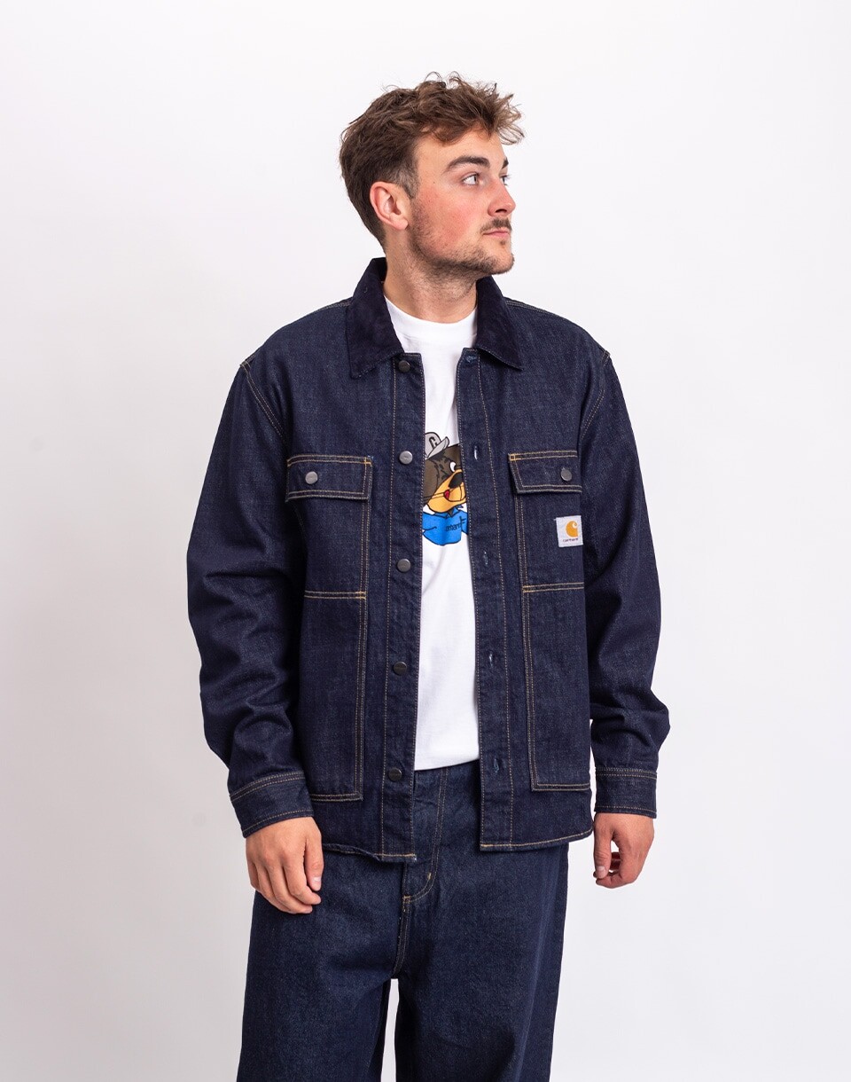 Carhartt WIP Oakland Shirt Jacket Blue/Dark Navy rinsed M